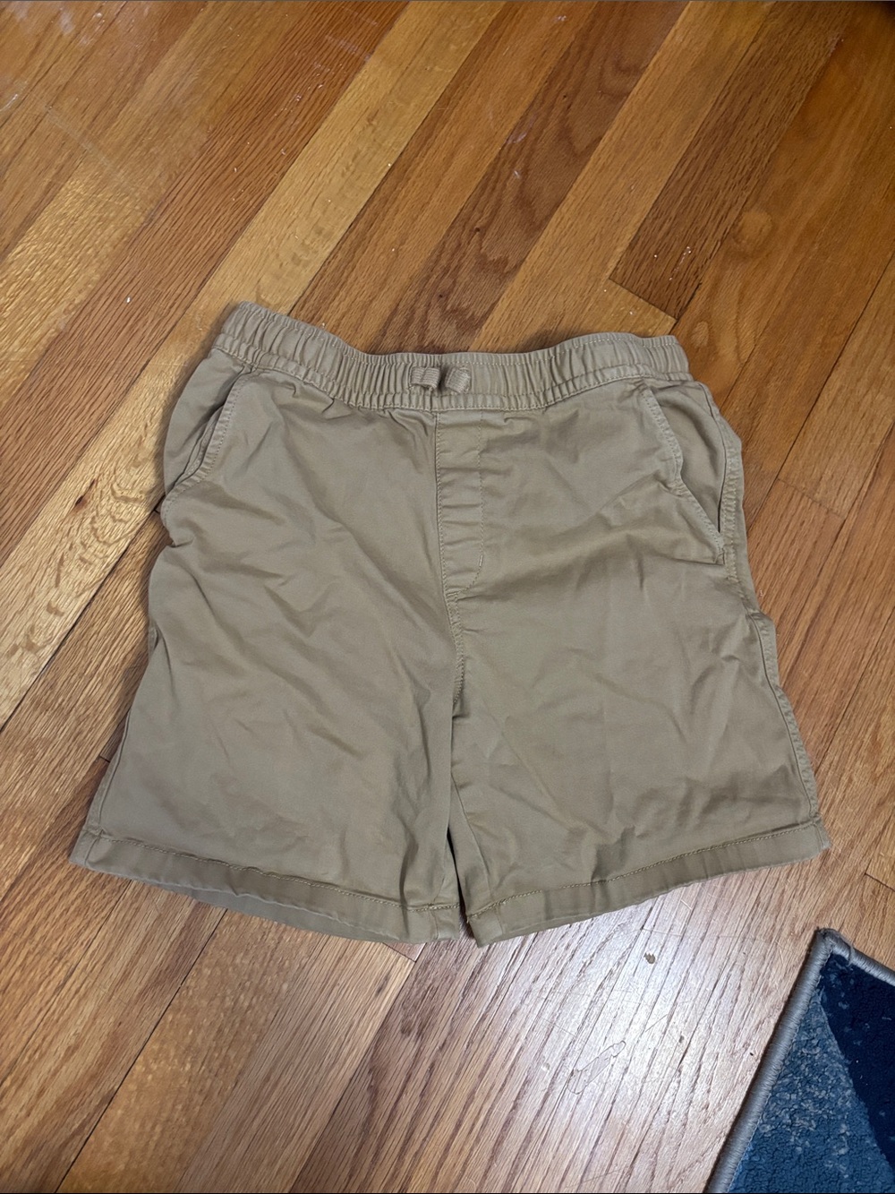 Nordstrom Tan Elastic-Waist Kids Shorts